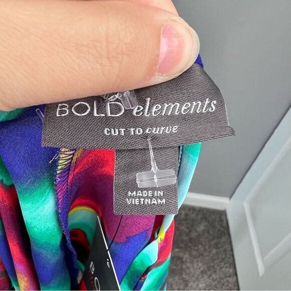 Sz L Bold Elements Gemstone Colors Halter Top NWT $48 MSRP - Picture 9 of 11